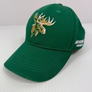 Moosehead Breweries Beer Snap Back Hat Cap Promo Merch Green Embroidered